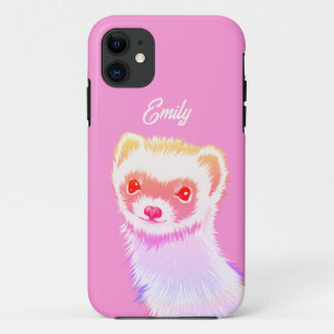 Sassy Ferret In Rainbow Colours Case-Mate iPhone Case