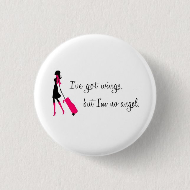 Sassy Flight Attendant Pin (Front)