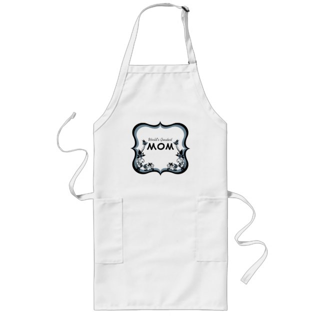 Sassy Floral World's Greatest Mum Apron (Front)