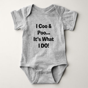 Sassy Funny Baby I Coo & Poo That's What I Do Bodysuit