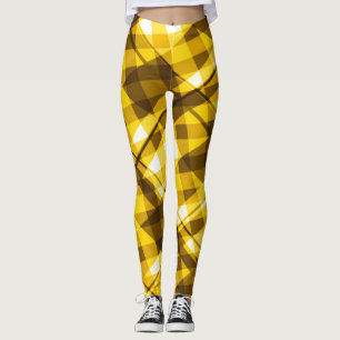 Sassy Girl Cute Candy Corn Rave Black Light Plaid Leggings