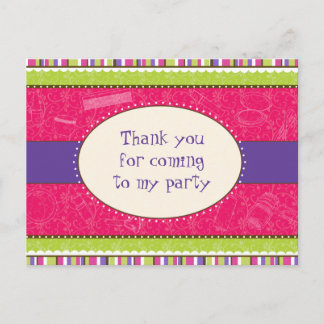 Sassy Girl Thank You Postcard