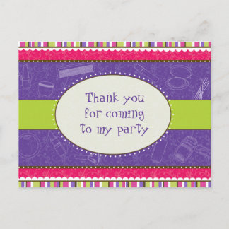 Sassy Girl Thank You Postcard