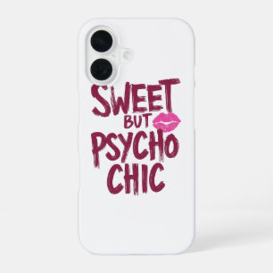 Sassy Girly Humor with Pink Lips iPhone 16 Case