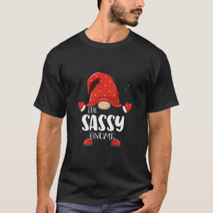 Sassy Gnome Matching Family Group Christmas Pajama T-Shirt