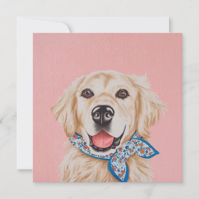 Sassy Golden Holiday Card (Front)