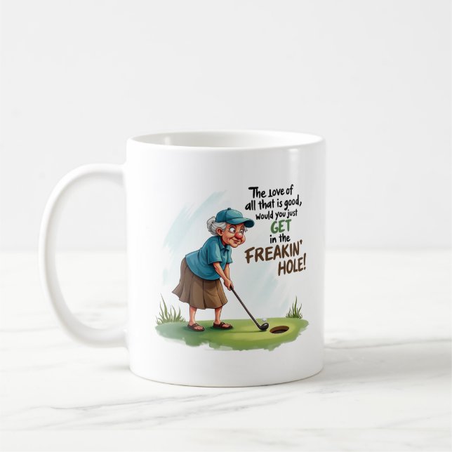 Sassy Grandma Get in the Freaking Hole Tri-Blend S Coffee Mug (Left)