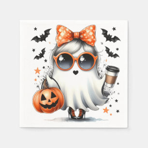 Sassy Halloween Ghost/Party Napkin