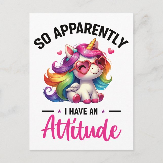Sassy i have an attitude postcard (Front)