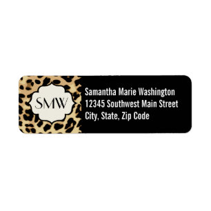Sassy Leopard Print Monogrammed