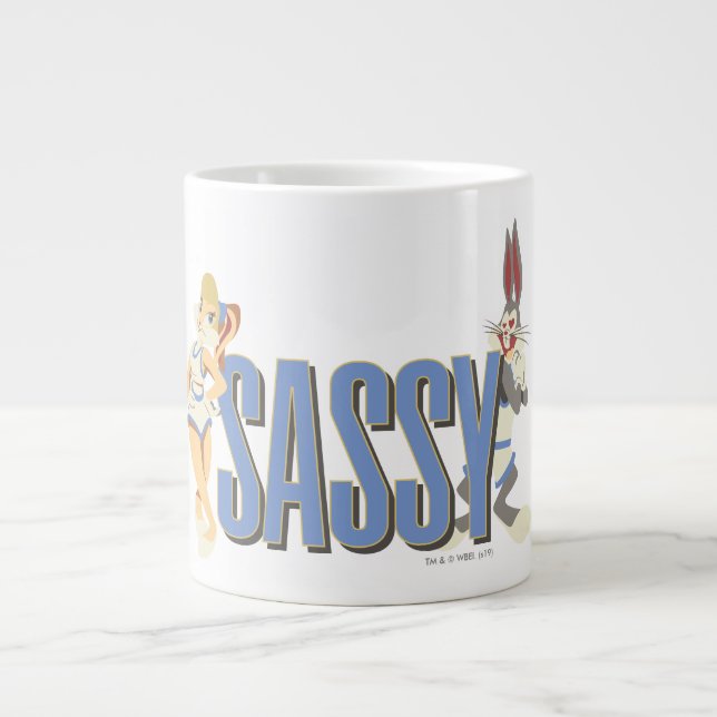 "Sassy" Lola Bunny & BUGS BUNNY™ Large Coffee Mug (Front)