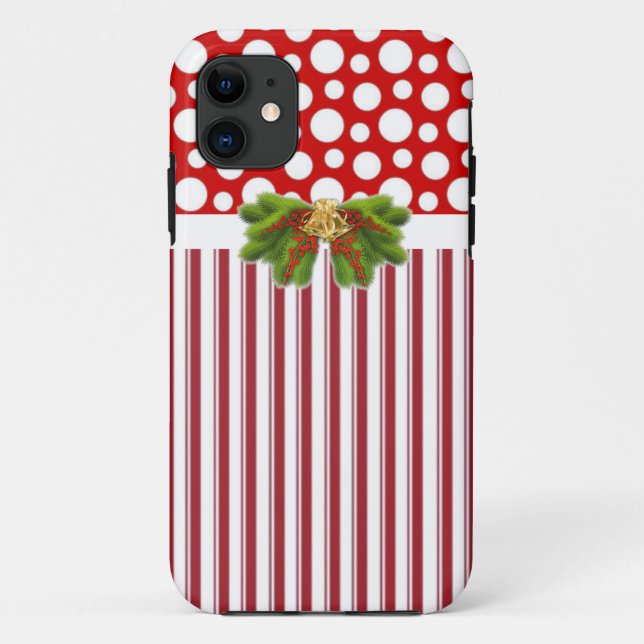 Sassy Modern Christmas iPhone Case (Back)