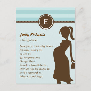 Sassy Mum Baby Shower Invitation - Blue