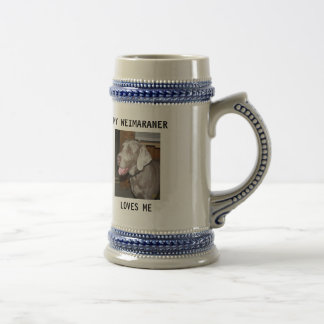 sassy, MY WEIMARANER, LOVES ME Beer Stein
