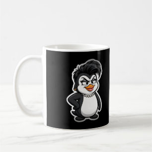 Sassy Penguin Diva Funny Bird Coffee Mug