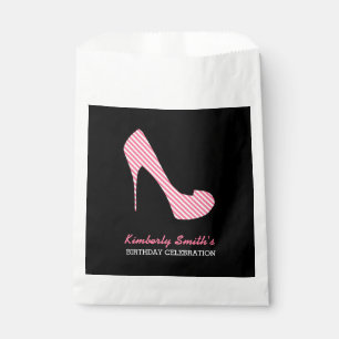 Sassy Pink Stiletto High Heel Birthday Party Favour Bags