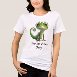 Sassy Pocket Lizard – Reptile Vibes Only Tri-Blend Shirt