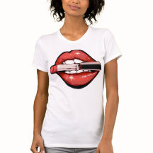 Sassy Red Lips Graphic Print