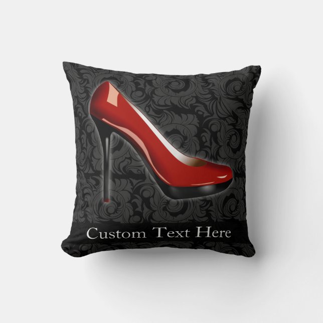 Sassy Red Shoe Cushion (Front)