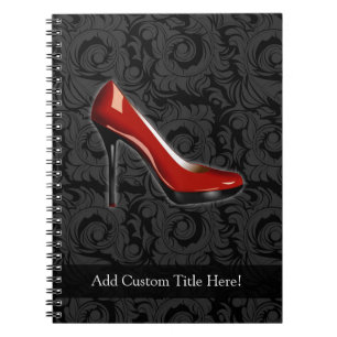 Sassy Red Shoe Spiral Notebook