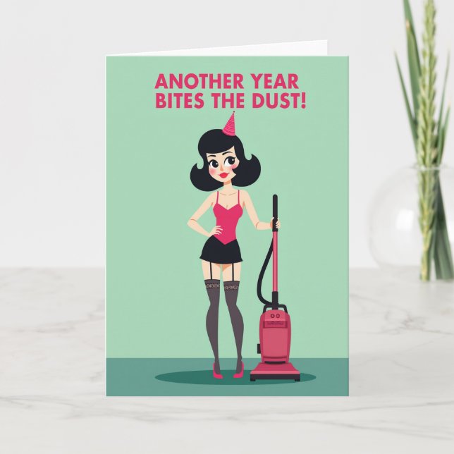 Sassy Retro Birthday Card (Front)