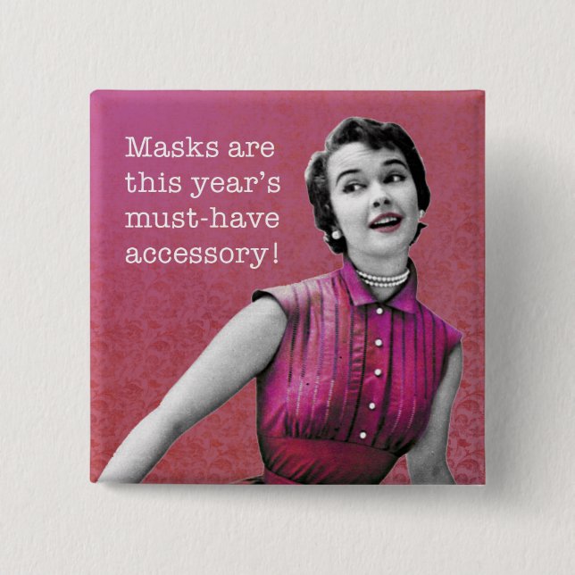 Sassy Retro | Button | Square (Front)