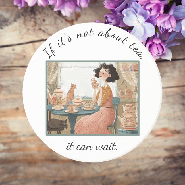 Sassy Sandstone Coaster For Tea Lovers (Creator Uploaded)