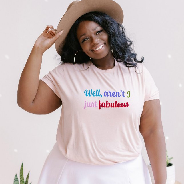 Sassy Saying in Multicoloured Cool Font T-Shirt (Creator Uploaded)