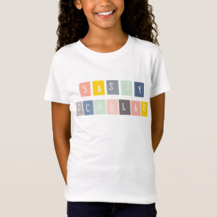 Sassy Scholar Cute Kids Colourful Funny T-Shirt