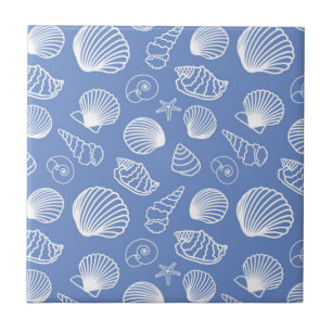 Sassy Seashell Pattern Tile