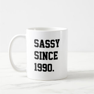 Sassy Since 1990 Funny 36th Birthday Coffee Mug