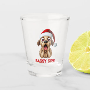 Sassy sips shot glass