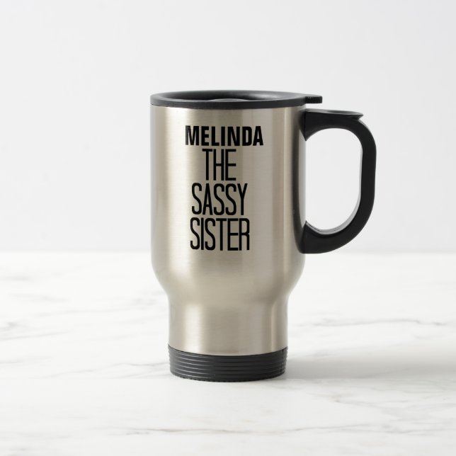 Sassy Sister Rhyme Travel Mug (Right)