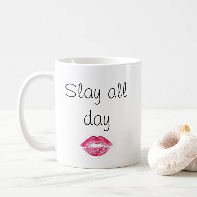 Sassy Slay All Day Mug (With Donut)