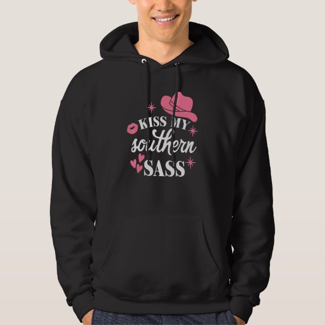 Sassy Southern Girl Redneck Western Cowgirl Southe Hoodie (Front)