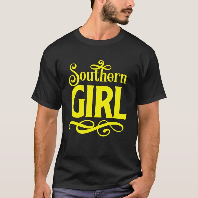 Sassy Southern Girl Texas Redneck Cowboy Boots Lad T-Shirt (Front)