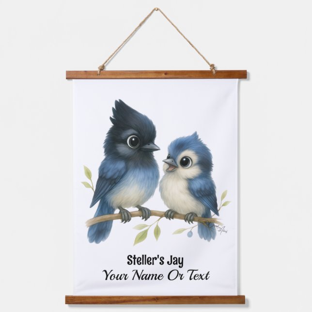 Sassy Steller's Jay Hanging Tapestry (Front)