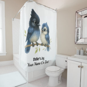 Sassy Steller's Jay  Shower Curtain
