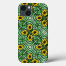 Sassy Sunflowers green