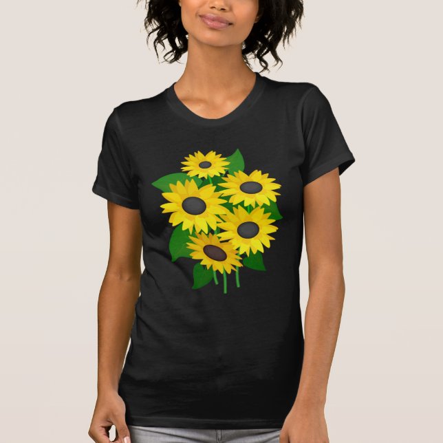 Sassy Sunflowers T-Shirt (Front)
