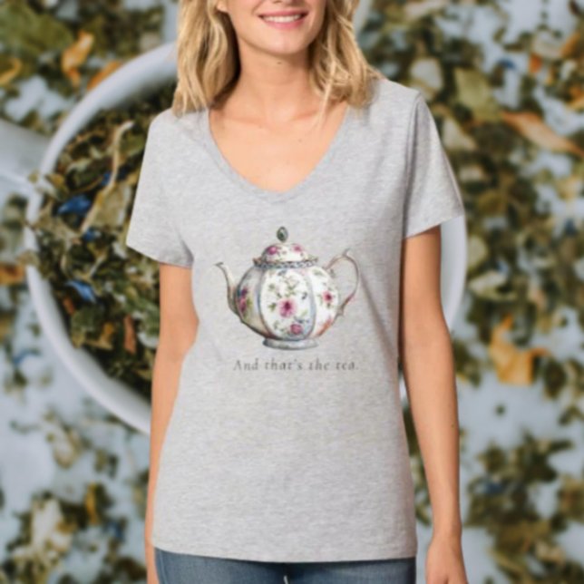 Sassy Tea Time Elegance T-Shirt (Creator Uploaded)