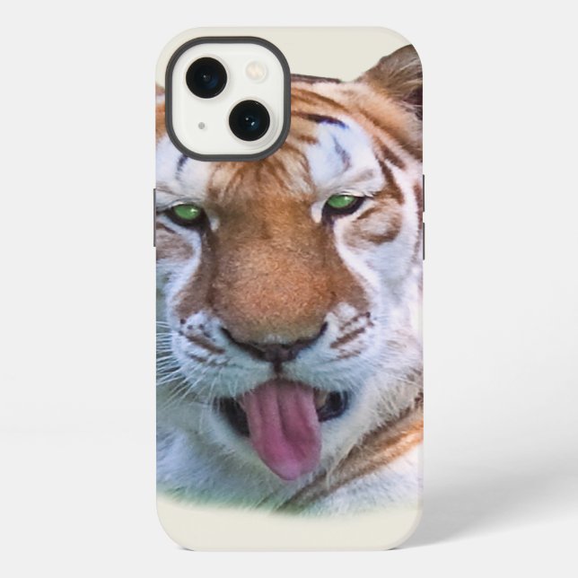 Sassy Tiger Cat Customisable iPhone Case (Back)