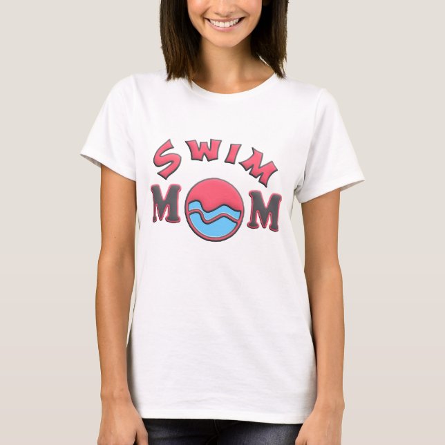 Sassy Trendy Swim Mum T-Shirt (Front)