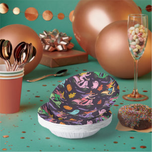 Sassy Witch Moped Pattern –Cute Pastel Witches  Paper Plate