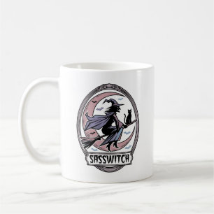 Sassy Witch Shirt Vintage Halloween Art_1 Coffee Mug