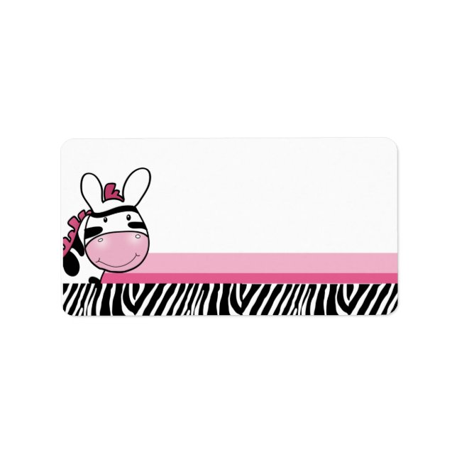 Sassy Zebra Diva Print your Own Mailing Label (Front)