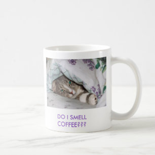 Sassydog DO I SMELL COFFEE??? kitten mug