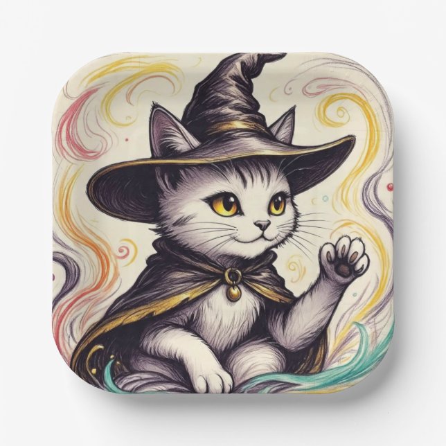 SassyWitch Paper Plate (Front)