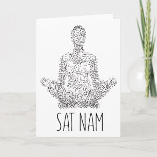Sat Nam Kundalini Yoga For Yoga Meditation Card