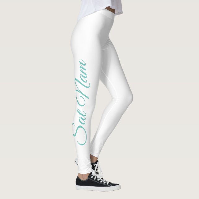 Sat Nam Mantra Script Leggings (Right)